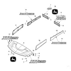 John Deere XUV835R - PC16091 - Hood - ST1007525
