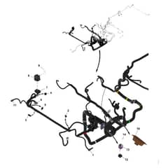 John Deere XUV835R - PC16091 - Chassis Wiring (3/4) (060001-) - ST1060811