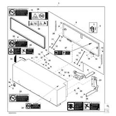 John Deere XUV835R - PC16091 - Side Opening ( - 060000) - ST927023