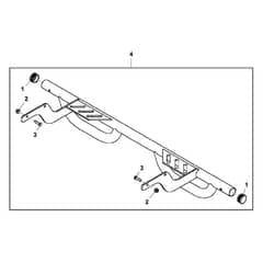John Deere XUV850D - PC9619 - Rear Bumper - ST486861
