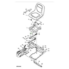 John Deere XUV850D - PC9619 - Seat - ST565209