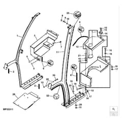John Deere XUV850D - PC9619 - Frame ( - 020000) - ST565262