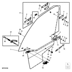 John Deere XUV850D - PC9619 - Hard Door (020001 - 030000) - ST565265