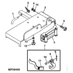 John Deere XUV850D - PC9619 - Plate - ST565309