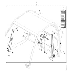 John Deere XUV855D - PC9959 - Seat Belt - ST1028123
