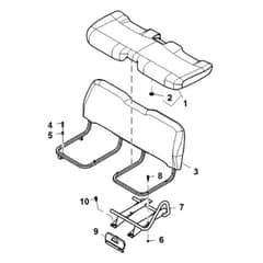 John Deere XUV855D - PC9959 - Bench Seat - ST562986