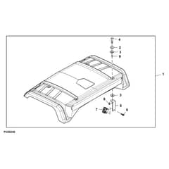 John Deere XUV855D - PC9959 - Poly Roof ( - 060000) - ST563016