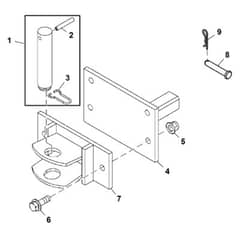John Deere XUV855D - PC9959 - Front Hitch ( - 080000) - ST563026