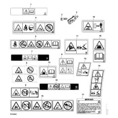 John Deere XUV855D - PC9959 - Labels - ST737525
