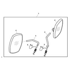 John Deere XUV855D - PC9959 - Exterior Mirror - ST746953