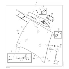 John Deere XUV855D - PC9959 - Windshield Kit - ST759876