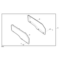 John Deere XUV855D - PC9959 - Door Panel (120001 - ) - ST765005