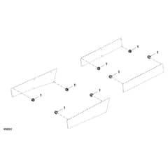 John Deere XUV855D - PC9959 - Door Inserts - ST766321