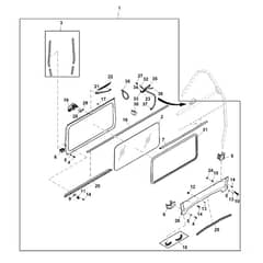 John Deere XUV855D - PC9959 - Glass Windshield - ST917049