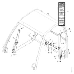 John Deere XUV855E - PC13313 - Seat Belt (030001 - ) - ST1028140