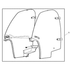 John Deere XUV855E - PC13313 - Deluxe Glass - ST746940