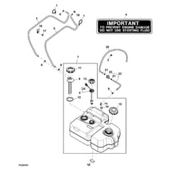 John Deere XUV855E - PC13313 - Fuel Tank - ST895513