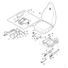 John Deere XUV855E - PC13313 - Seat - ST897541