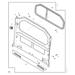 John Deere XUV855E - PC13313 - Rear Panel - ST926554