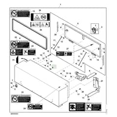 John Deere XUV855E - PC13313 - Side Opening ( - 060000) - ST927023