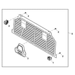 John Deere XUV855E - PC13313 - Rear Screen - ST927080