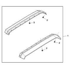 John Deere XUV855E - PC13313 - Rear Fender - ST936934