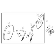 John Deere XUV855M - PC13311 - Exterior Mirror - ST1006991
