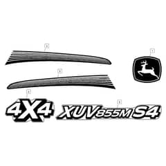 John Deere XUV855M - PC13311 - Styling Labels - ST896488