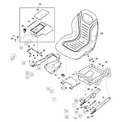 John Deere XUV855M - PC13311 - Bucket Seat - ST897458