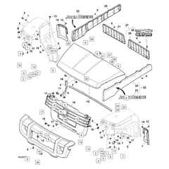 John Deere XUV855M - PC13311 - Hood - ST897905
