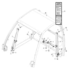 John Deere XUV855M - PC13312 - Seat Belt (030001 - ) - ST1028140