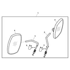 John Deere XUV855M - PC13312 - Exterior Mirror - ST897545