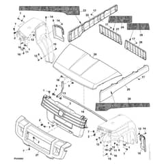 John Deere XUV855M - PC13312 - Hood - ST897908