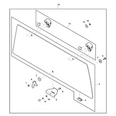 John Deere XUV855M - PC13312 - Rear Window - ST898876