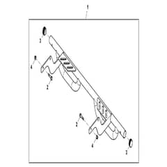 John Deere XUV855M - PC13312 - Rear Bumper - ST910700