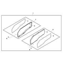 John Deere XUV855M - PC16089 - Door Panel - ST1001176