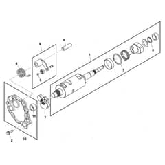 John Deere XUV855M - PC16089 - Drum Shaft - ST1001900