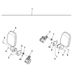 John Deere XUV855M - PC16089 - Side Mirrors - ST1008877