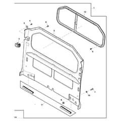 John Deere XUV855M - PC16089 - Rear Panel - ST926554