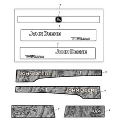 John Deere XUV855M - PC16089 - Labels Kit - ST927022