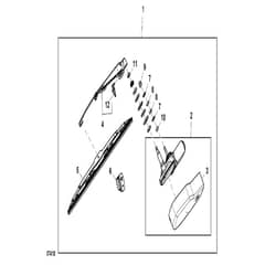 John Deere XUV865E - PC13097 - Windshield Wiper - ST868352