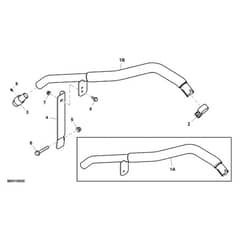 John Deere XUV865E - PC13097 - Exhaust Pipe - ST897155
