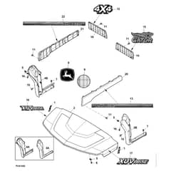 John Deere XUV865E - PC13097 - Hood - ST898477