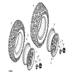 John Deere XUV865E - PC13097 - Alloy Wheels - ST909042