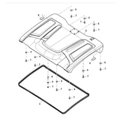 John Deere XUV865E - PC13097 - Roof - ST909051