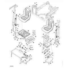 John Deere XUV865E - PC13097 - Bucket Seat - ST909055