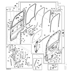 John Deere XUV865E - PC13097 - Door Kit - ST919988