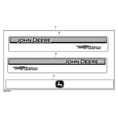 John Deere XUV865E - PC13097 - Labels Kit - ST927152