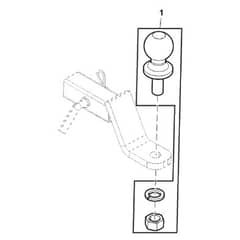 John Deere XUV865E - PC13097 - Hitch Ball - ST927202