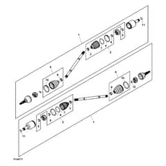 John Deere XUV865E - PC16095 - Rear Axle - ST1001632